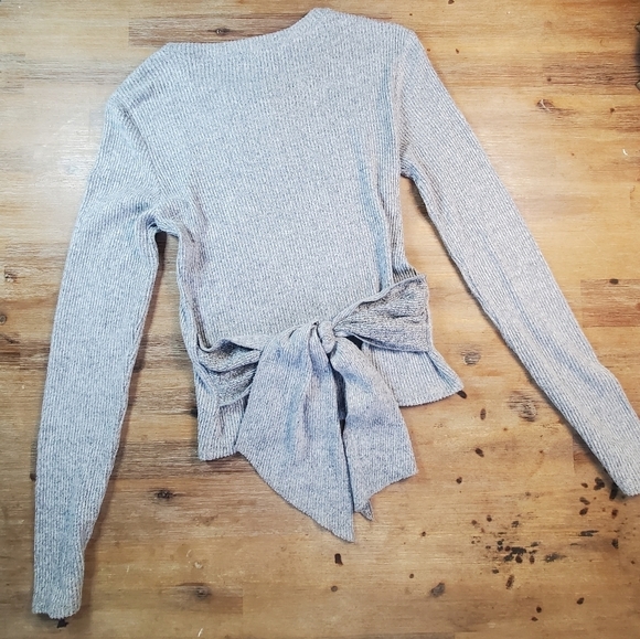 ZARA soft tie back sweater M - Picture 3 of 8
